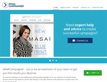 Tablet Screenshot of emailcampaigner.com